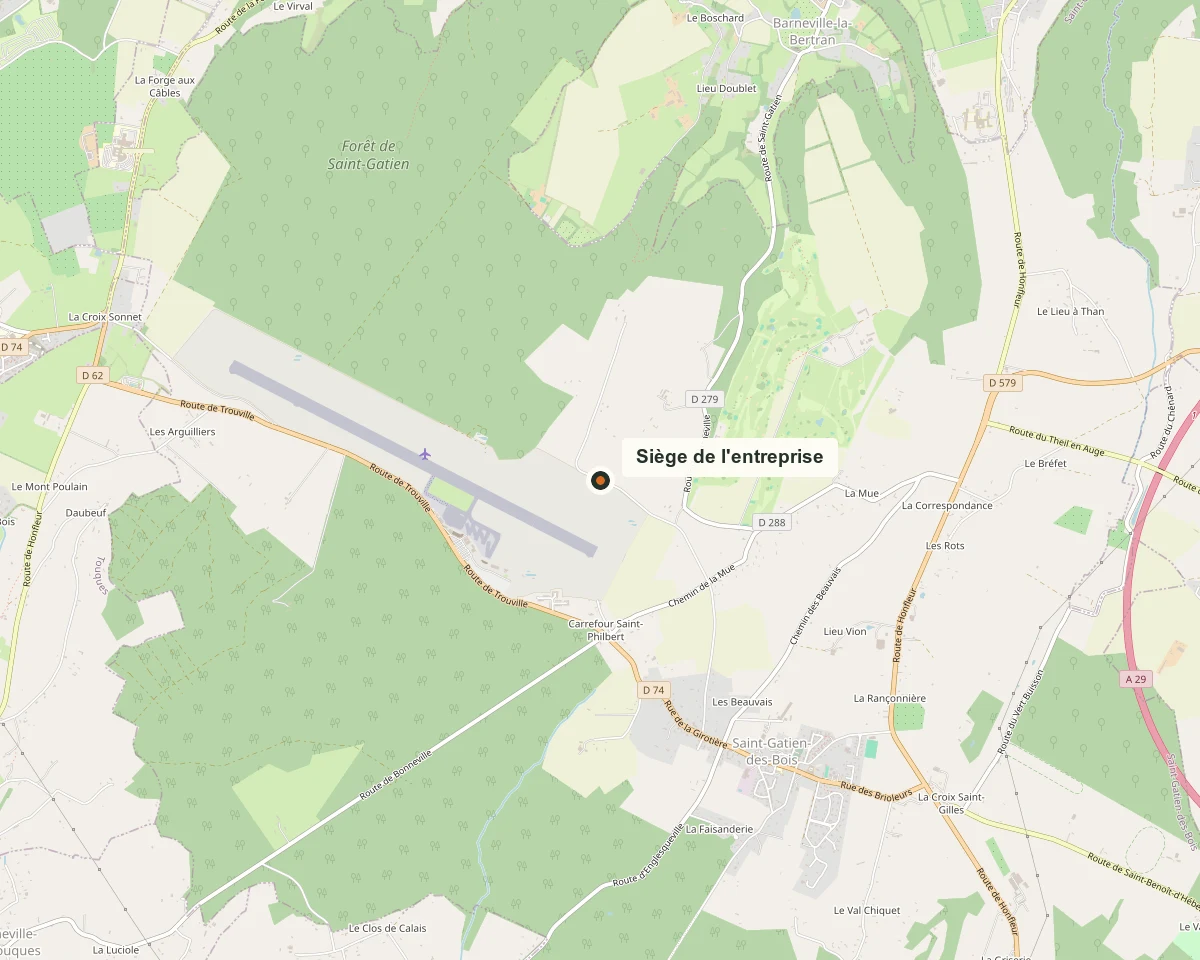 Carte localisant Montalouveau Terrassement à Saint-Gatien-des-Bois.